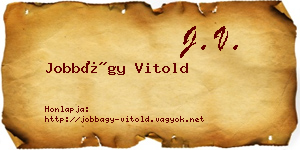 Jobbágy Vitold névjegykártya